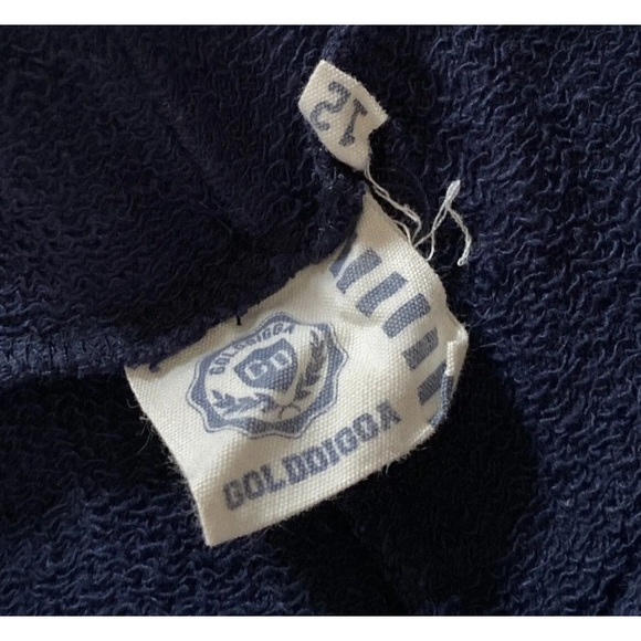 Women's Golddigga Navy Blue Shorts Hotpants Y2K 00s Holiday Summer Vintage - Picture 3 of 3